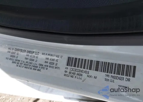 2013 Chrysler 200 Limited from USA, damaged, VIN 1C3CCBCG3DN514916